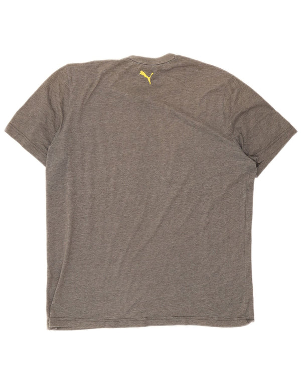 Puma Herre Grafisk T-Shirt Top XL Grå
