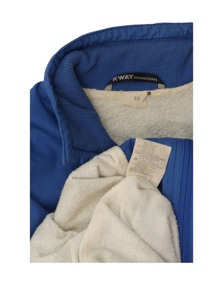 K-Way Herre Bomberjakke IT 50 Stor Blå Bomuld