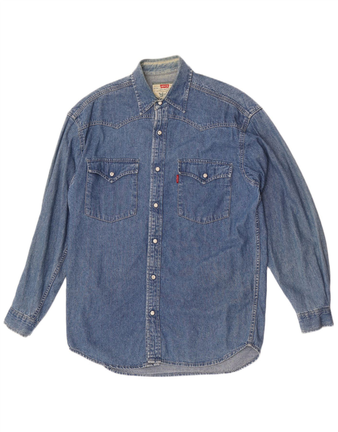 Levi's denimskjorte til mænd, lille blå
