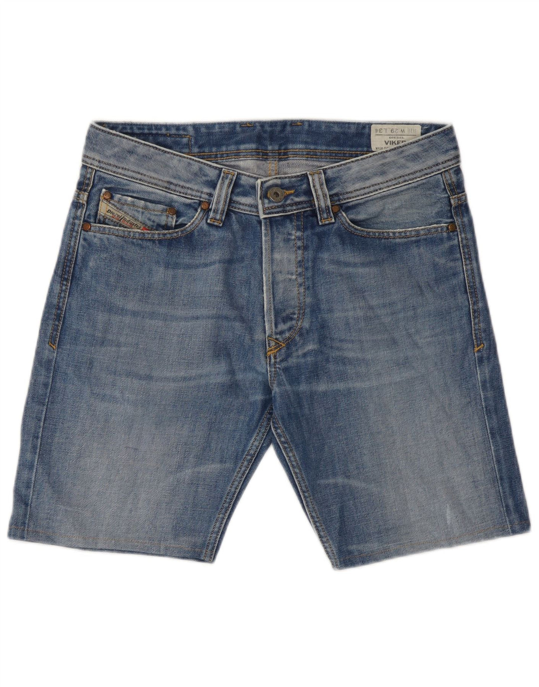 Diesel Herre Viker Denim Shorts W29 Medium Blue Bomuld