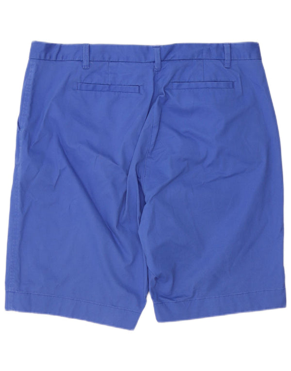 Marks & Spencer Chino Shorts til kvinder UK 20 2XL W40 Blå Bomuld