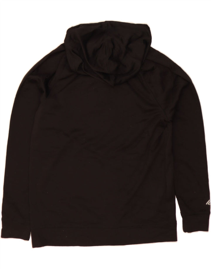 EDDIE BAUER Mens Zip Hoodie Sweater Medium Black Polyester Vintage Eddie Bauer and Second-Hand Eddie Bauer from Messina Hembry 