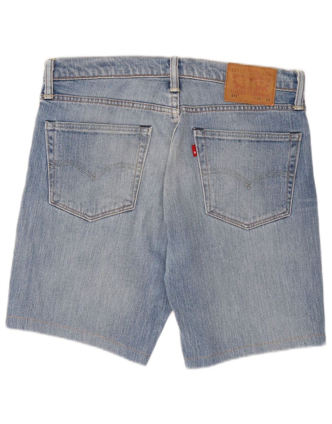 Levi's Herre 511 denimshorts W32 mellemblå bomuld