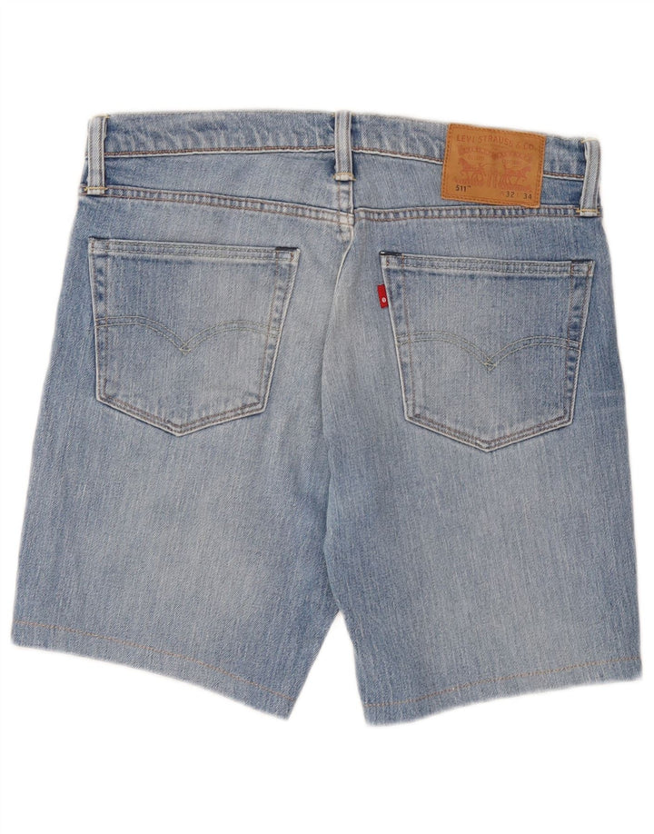 Levi's Herre 511 denimshorts W32 mellemblå bomuld