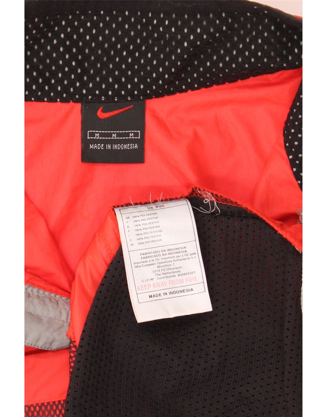 NIKE Træningsdragt uden ærmer til mænd Topjakke Medium Orange Colourblock