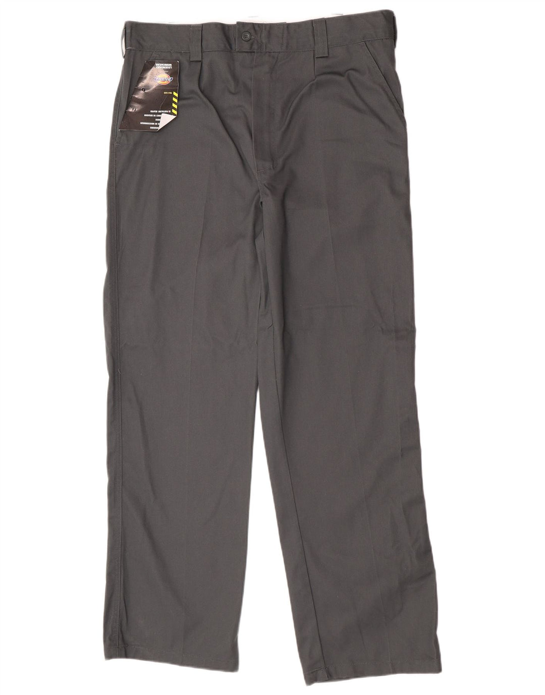 Dickies Lige Chinobukser til mænd W38 L32 Grå polyester