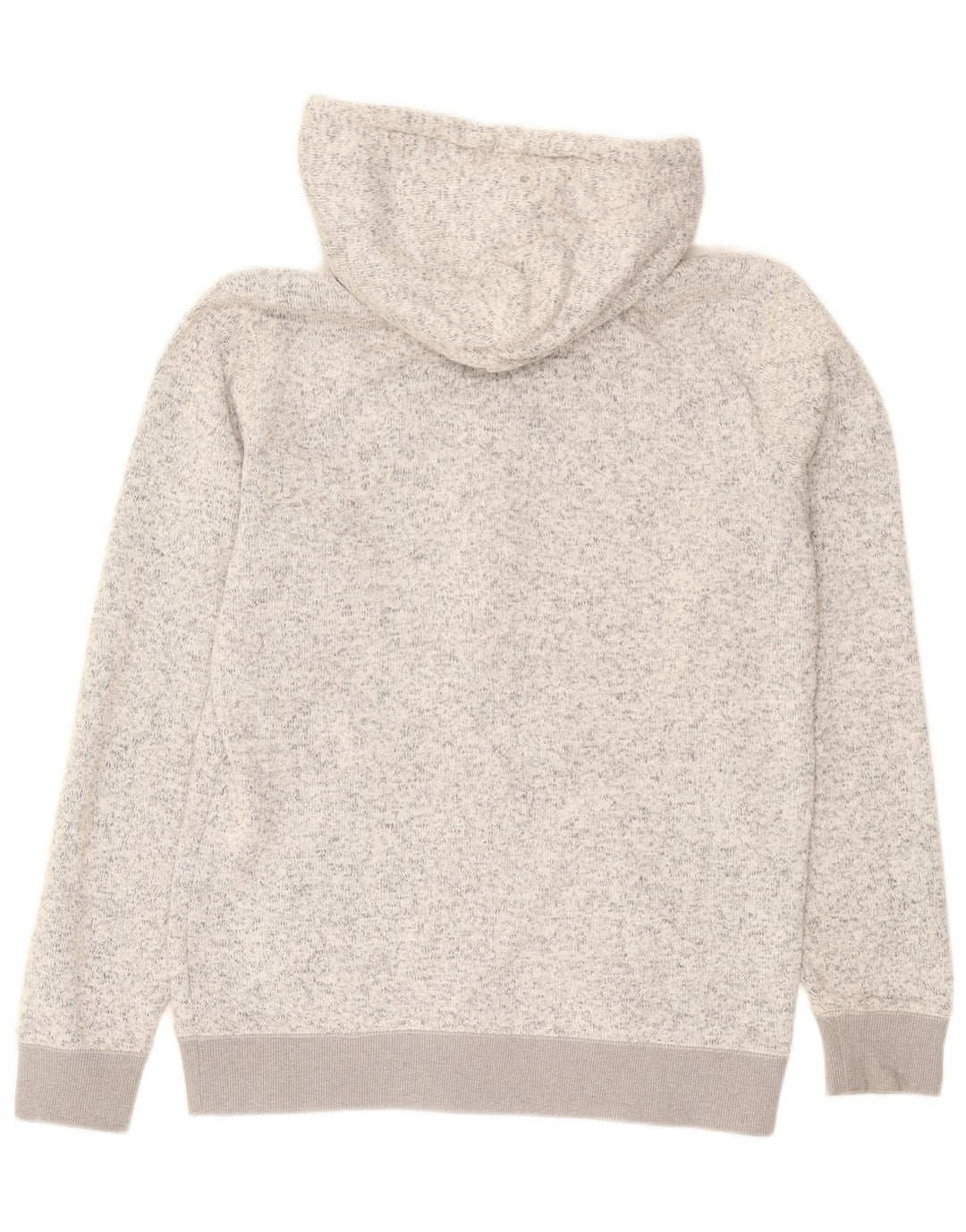 Quiksilver Hættetrøje med lynlås til mænd, stor grå flækket polyester