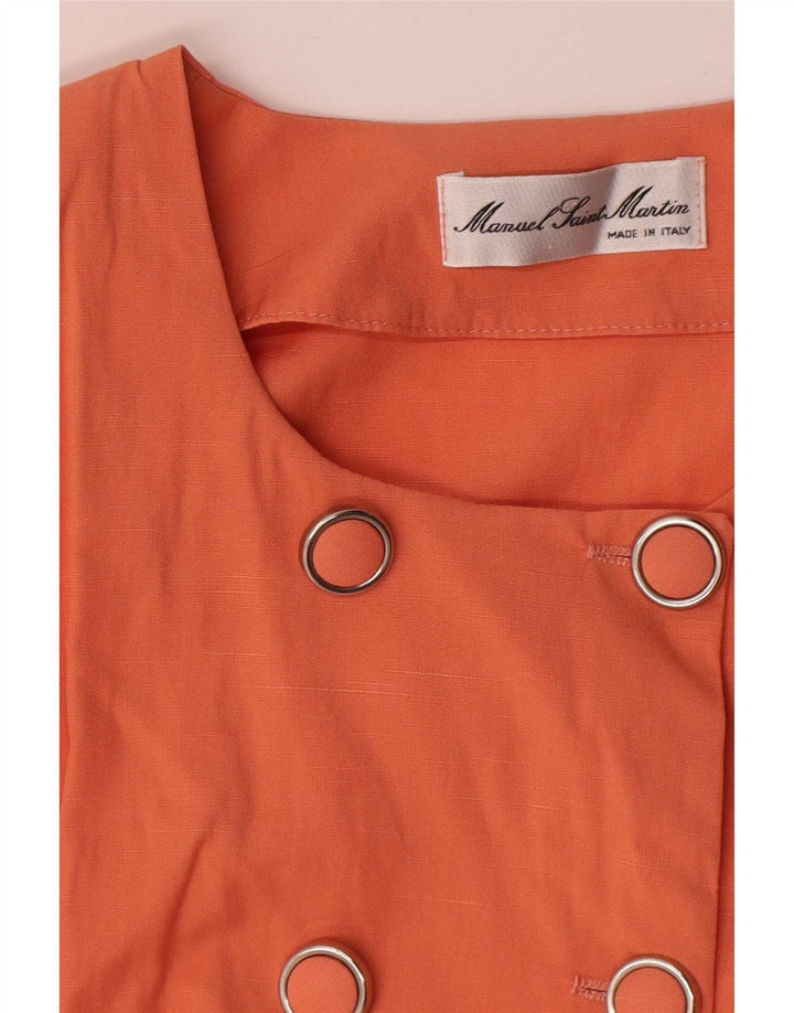 Vintage dameskedekjole UK 10 Small Orange