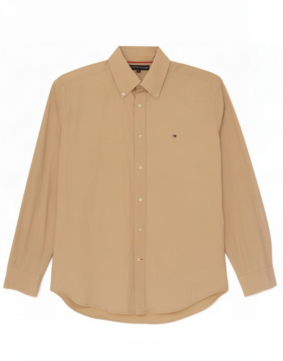 Tommy Hilfiger Herreskjorte Medium Beige Bomuld