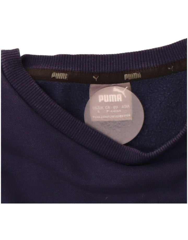 PUMA Sweatshirt til mænd, lille marineblå bomuld