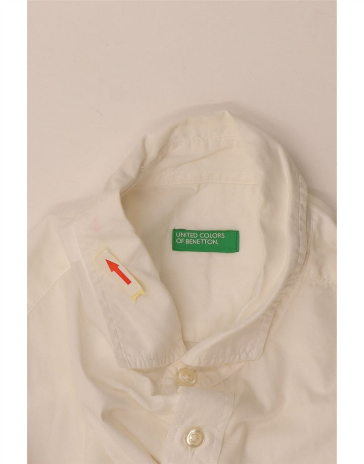 Benetton Herreskjorte Medium Hvid Bomuld