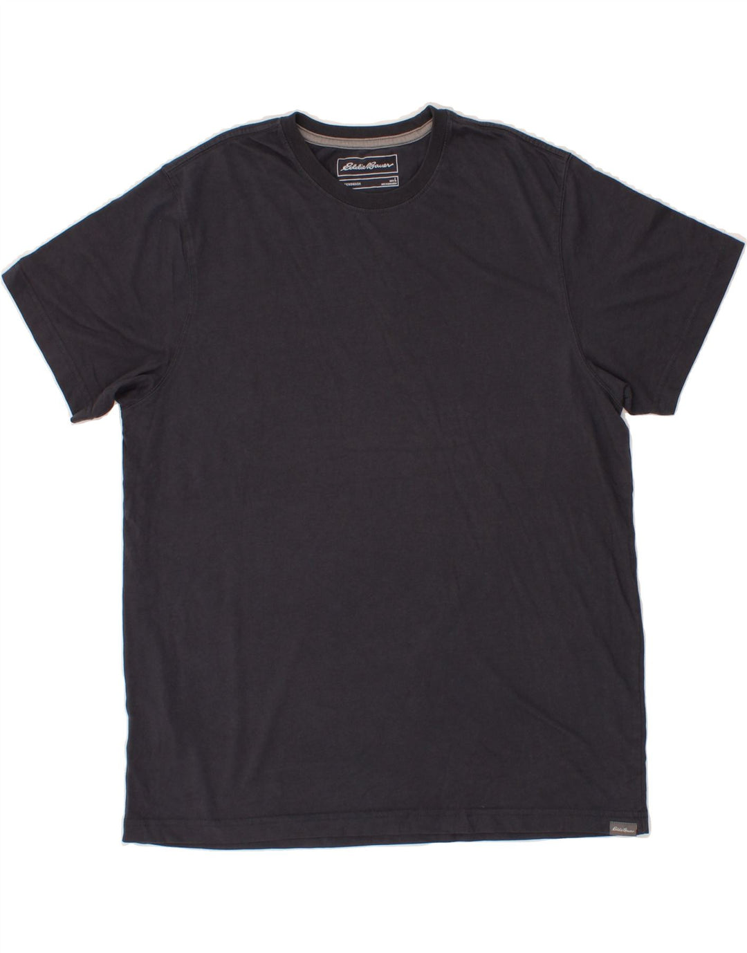 EDDIE BAUER Mens T-Shirt Top Large Navy Blue Cotton Vintage Eddie Bauer and Second-Hand Eddie Bauer from Messina Hembry 