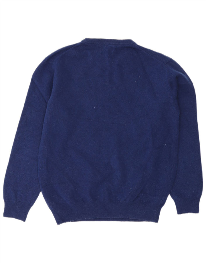 Gant Herre Boat Neck Jumper Sweater Stor Marineblå Lammeuld