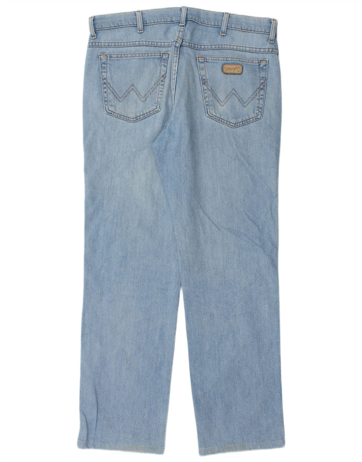 Wrangler Herre Texas Straight Jeans W36 L32 Blå Bomuld