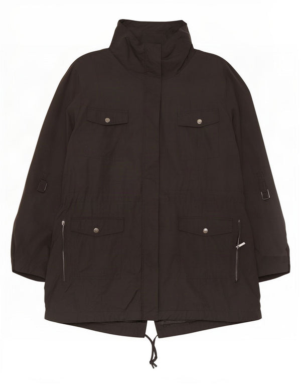 Marks & Spencer Womens Autograph Oversized Parka Jacket UK 20 2XL Sort