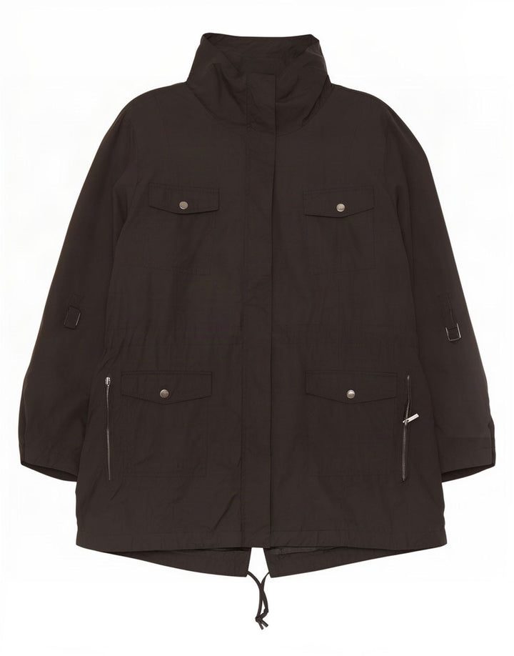 Marks & Spencer Womens Autograph Oversized Parka Jacket UK 20 2XL Sort