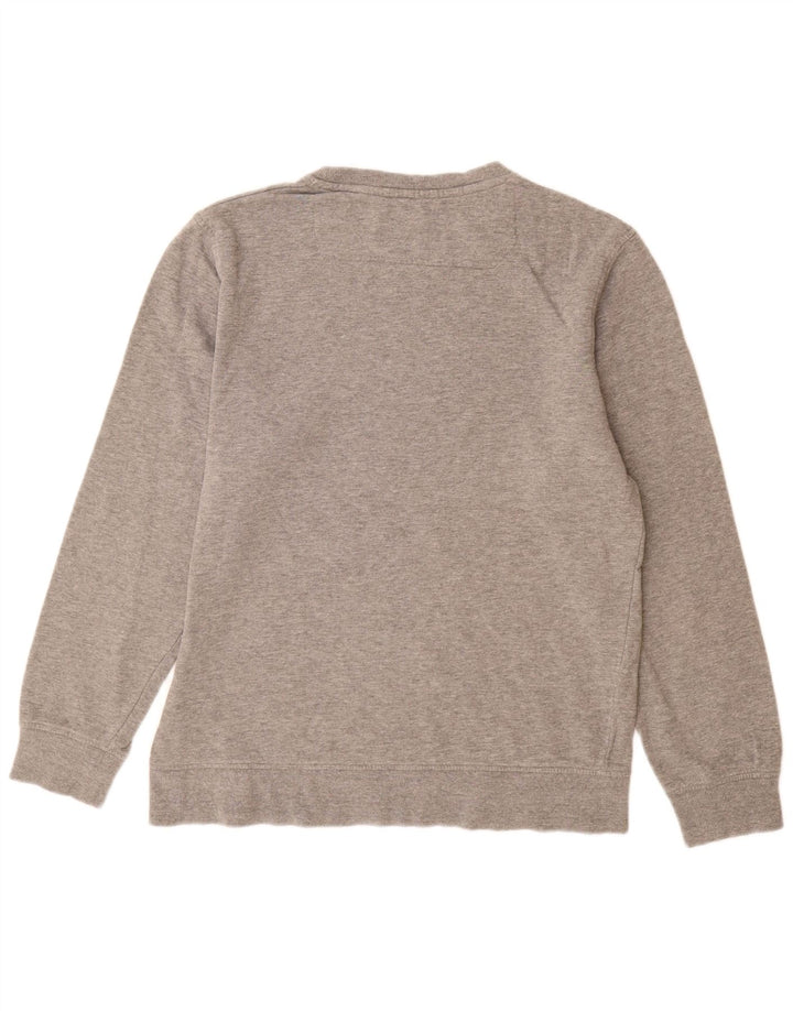 Jack & Jones grafisk sweatshirt til mænd, stor grå bomuld