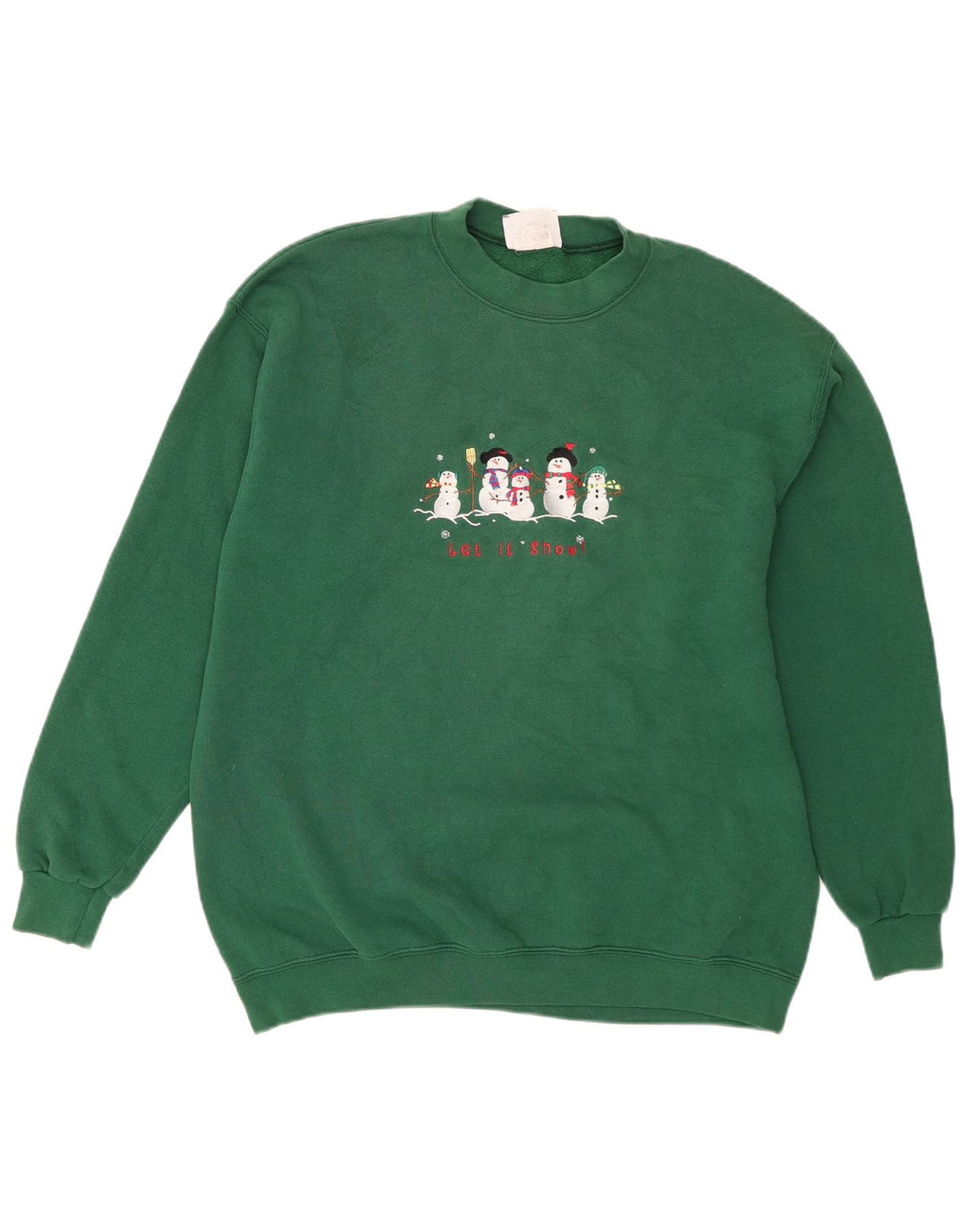 Lee Herre Grafisk Sweatshirt Jumper Stor Grøn Bomuld