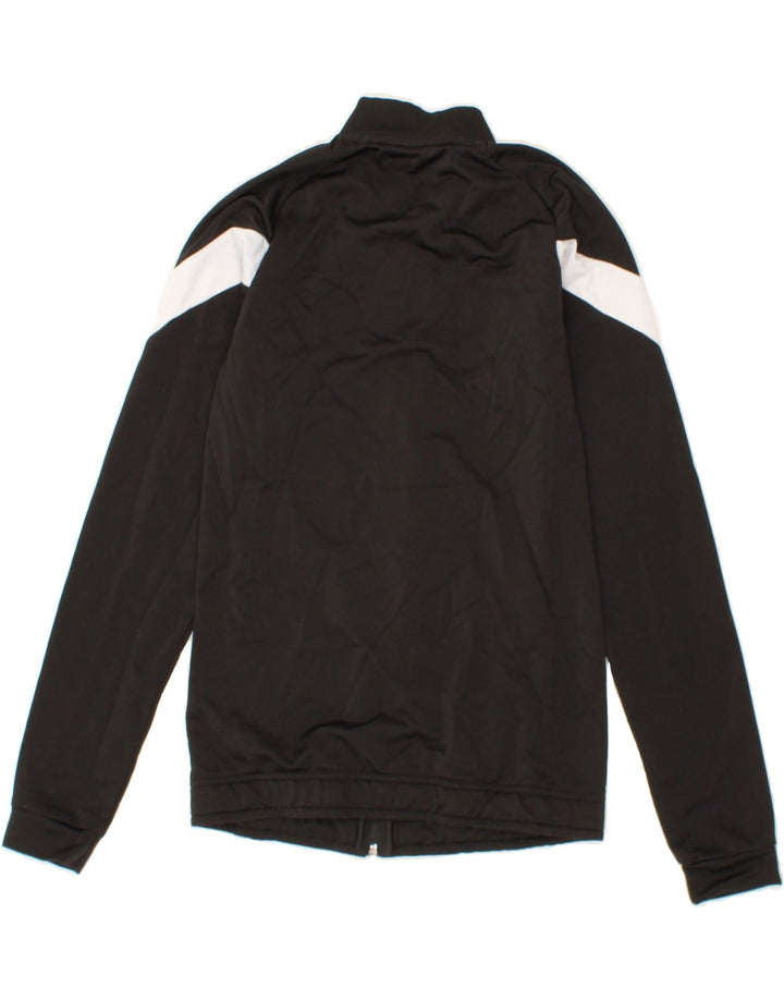 PUMA Boys Tracksuit Top Jacket 12-13 Years Black Colourblock Polyester Vintage Puma and Second-Hand Puma from Messina Hembry 