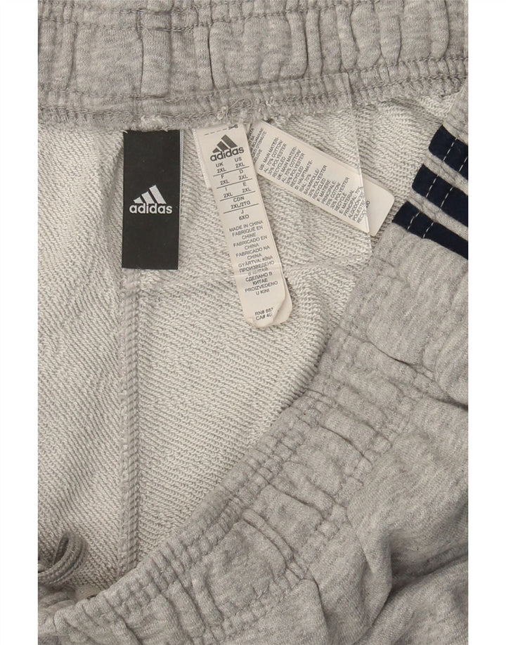 ADIDAS Mens Sport Shorts 2XL  Grey Cotton Vintage Adidas and Second-Hand Adidas from Messina Hembry 