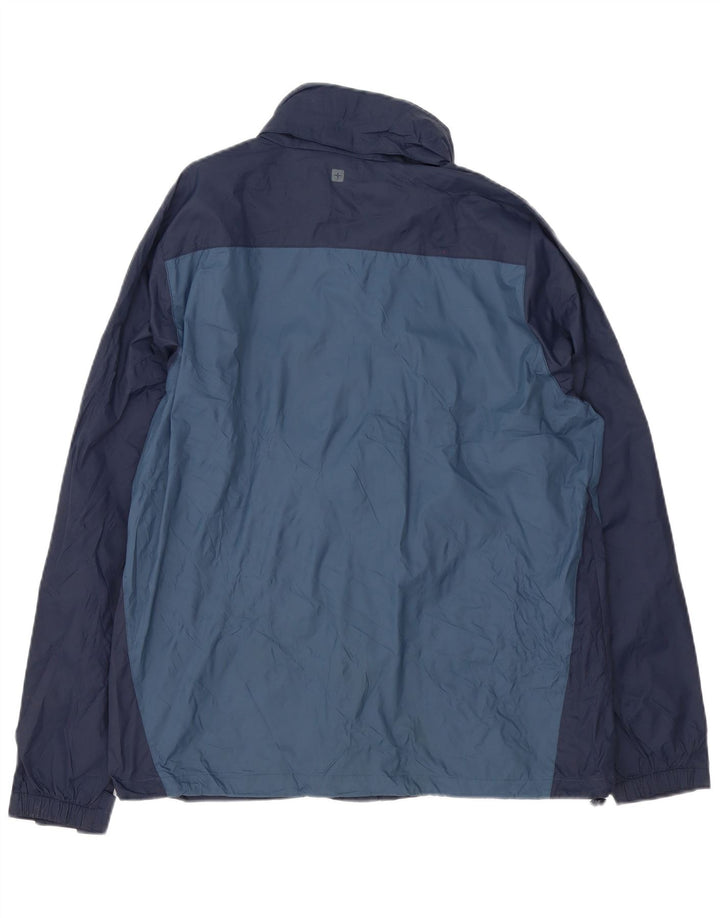 MOUNTAIN WAREHOUSE Regnjakke til mænd UK 40 Large Navy Blue Colourblock