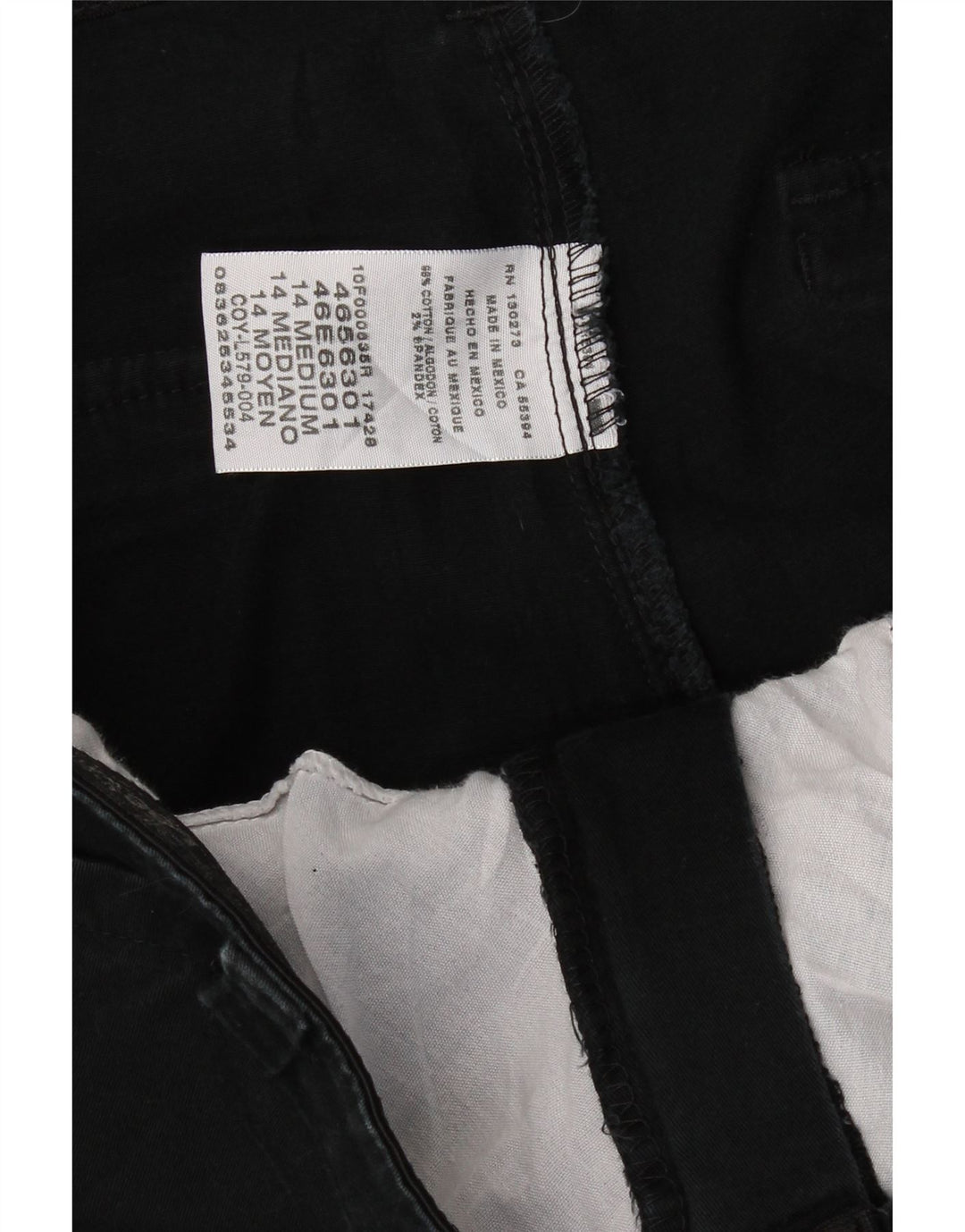LEE Womens Bootcut Capri Trousers US 14 XL W36 L31 Black Vintage Lee and Second-Hand Lee from Messina Hembry 