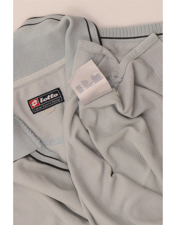 Lotto Dame Polo Shirt UK 14 Stor Grå Bomuld