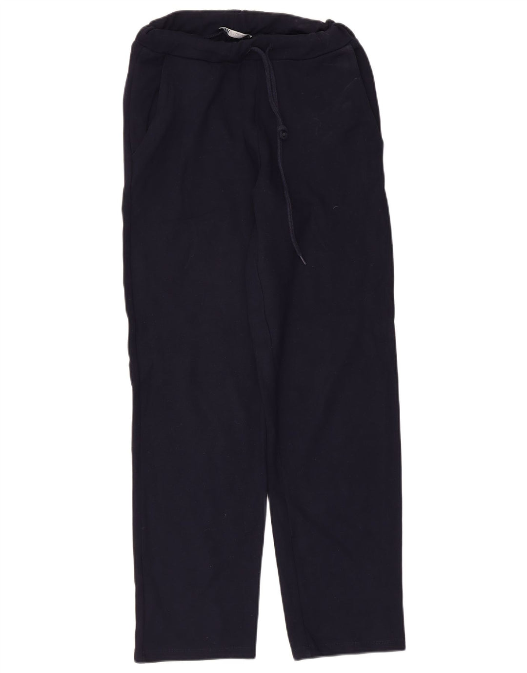 Zara Træningsdragtsbukser til kvinder UK 8 Small Navy Blue Viscose