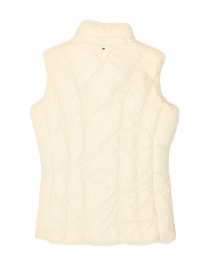 TOMMY HILFIGER Girls Padded Gilet 15-16 Years Off White Polyester Vintage Tommy Hilfiger and Second-Hand Tommy Hilfiger from Messina Hembry 