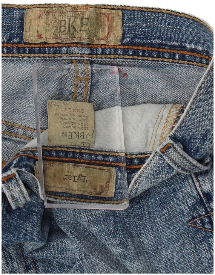 BKE Herre Tyler Bootcut Jeans W33 L32 Blå Bomuld