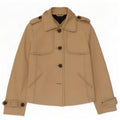 Tommy Hilfiger Militærjakke til kvinder UK 10 Lille Beige Bomuld