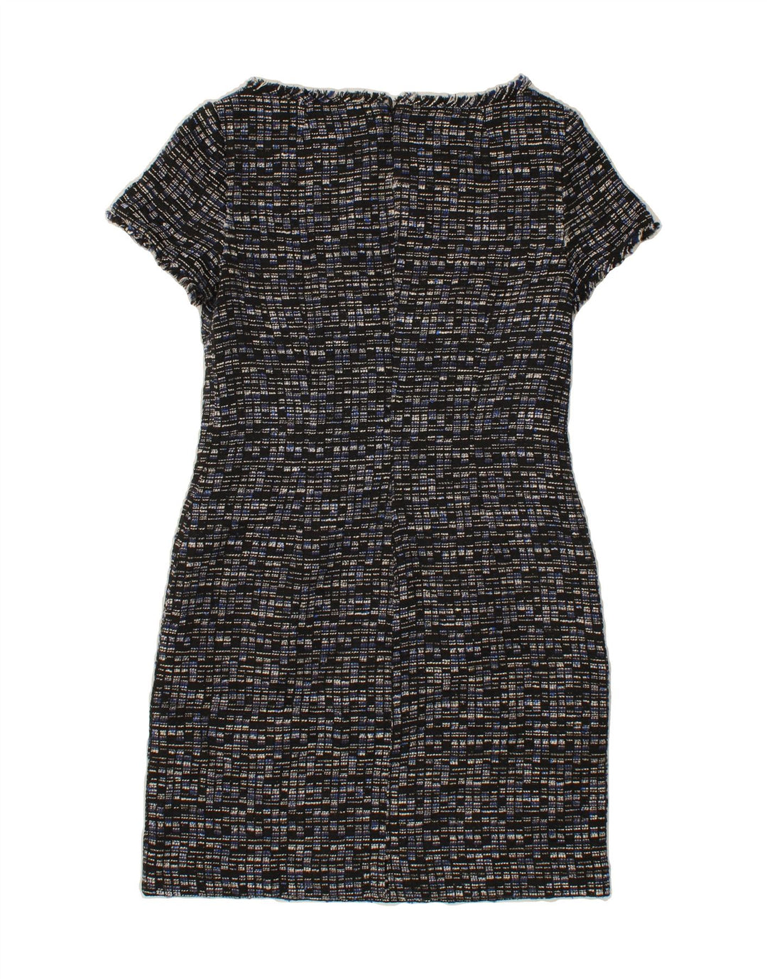 BANANA REPUBLIC Womens Sheath Dress US 2 XS Navy Blue Check Polyester Vintage Banana Republic and Second-Hand Banana Republic from Messina Hembry 