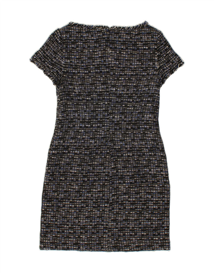 BANANA REPUBLIC Womens Sheath Dress US 2 XS Navy Blue Check Polyester Vintage Banana Republic and Second-Hand Banana Republic from Messina Hembry 