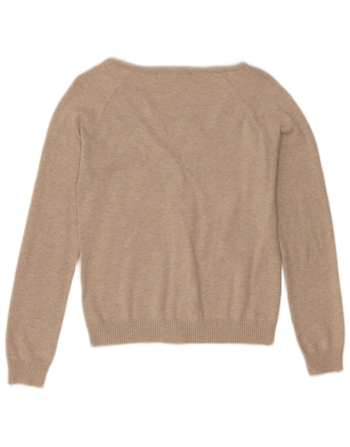 Zara Dame Cardigan Sweater UK 12 Medium Beige