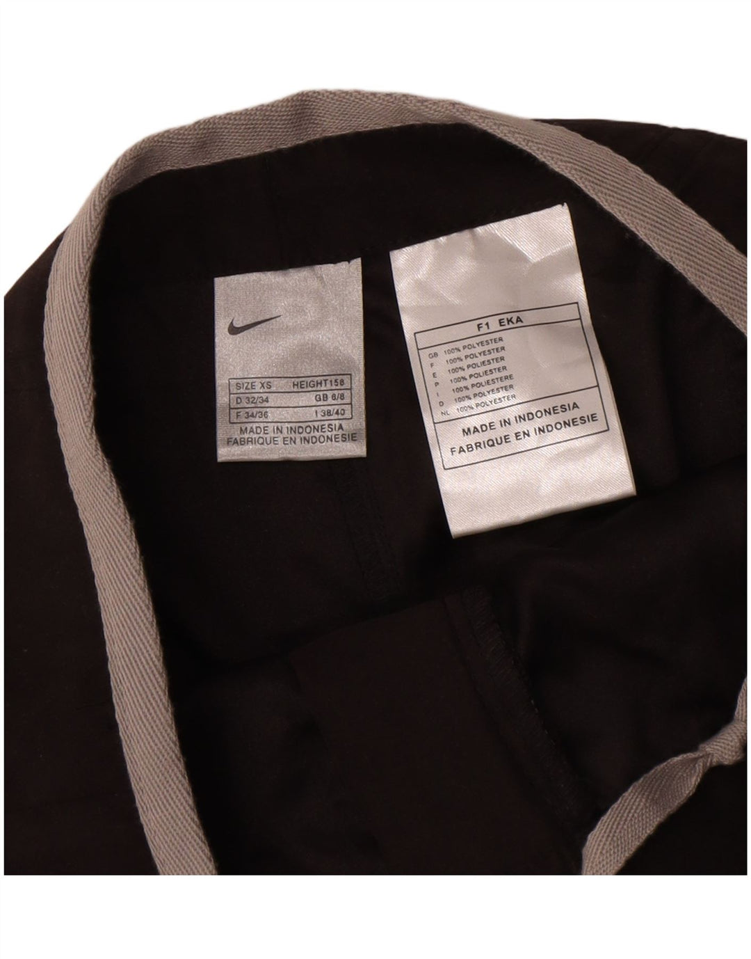 Nike træningsdragt bukser til kvinder UK 6 XS sort polyester