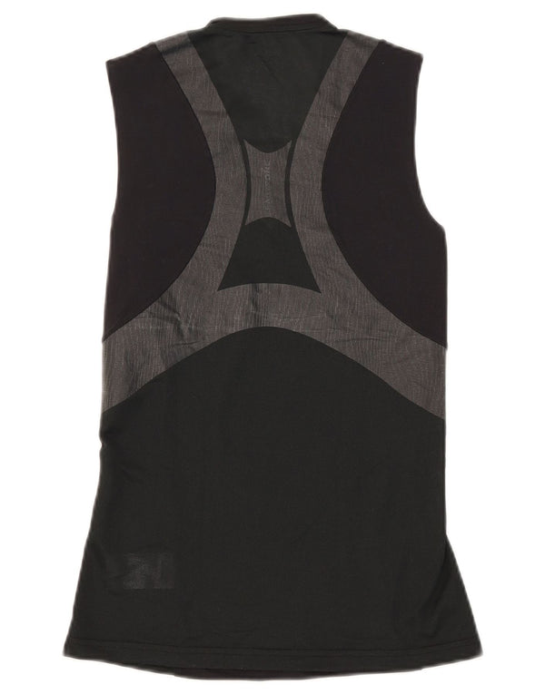 Reebok Damevest Top UK 12/14 Medium Sort Colourblock Bomuld