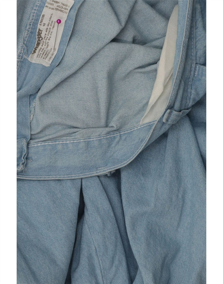 WRANGLER Herre Chino Shorts W46 3XL Blå Bomuld