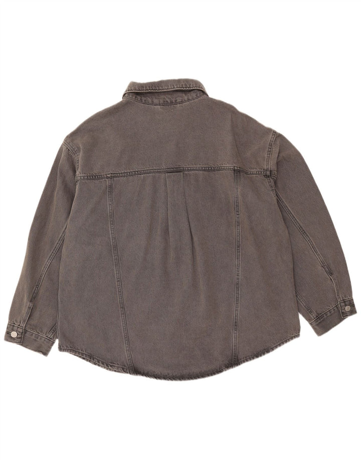 Levi's Dame Oversized denimjakke UK 16 Stor Grå Bomuld
