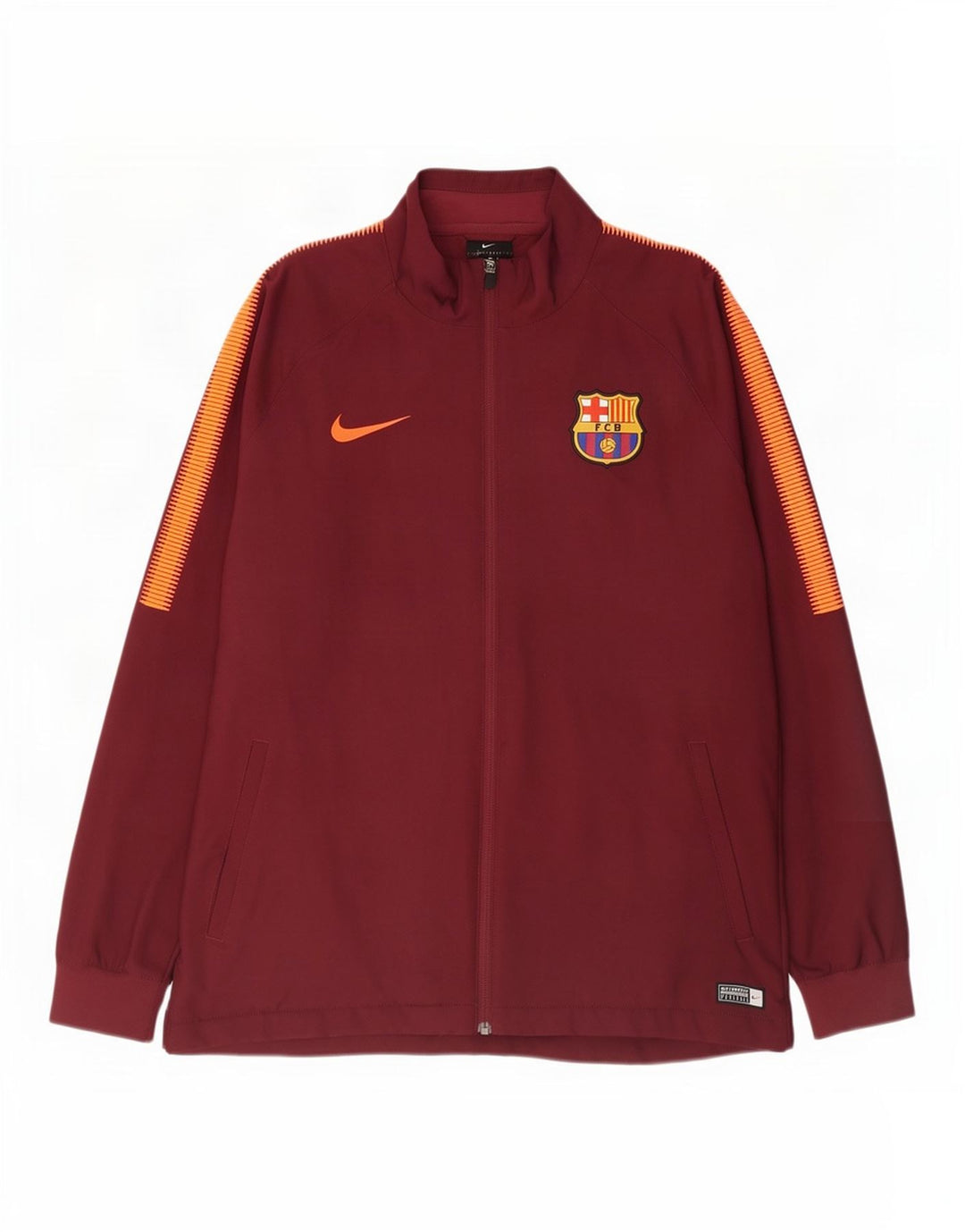 Nike Herre Barcelona træningsdragt Topjakke XL Burgundy Colourblock Polyester