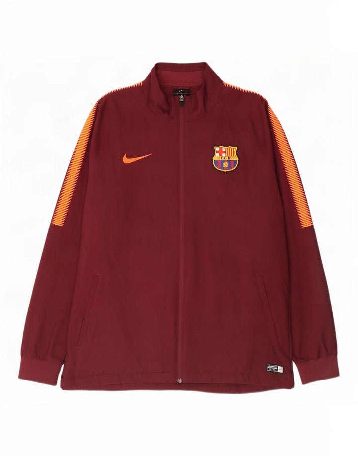 Nike Herre Barcelona træningsdragt Topjakke XL Burgundy Colourblock Polyester