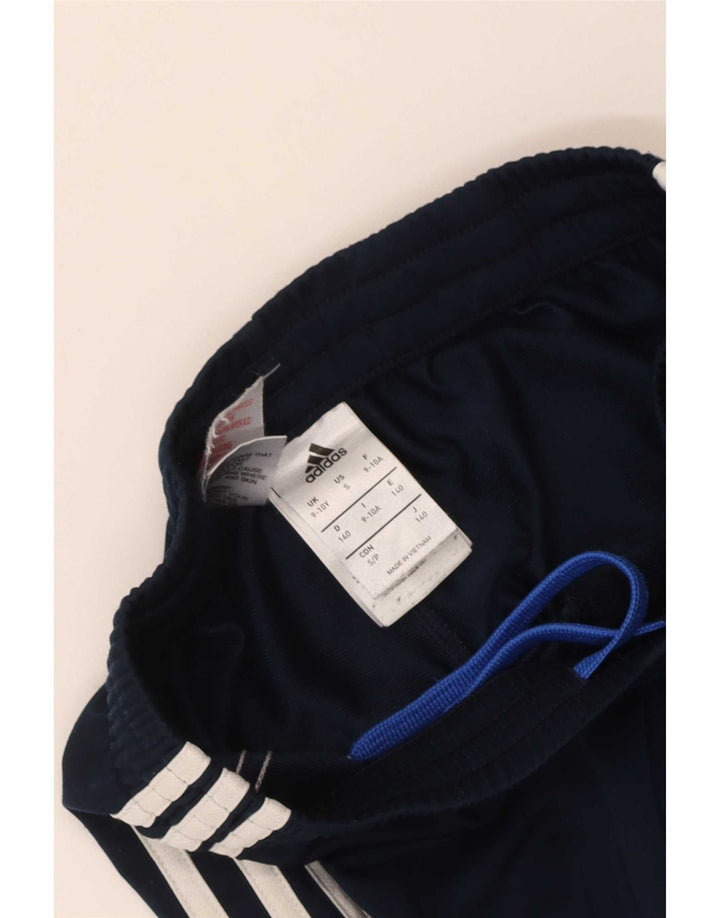Adidas Drenge Træningsdragt Bukser Joggers 9-10 År Marineblå Polyester