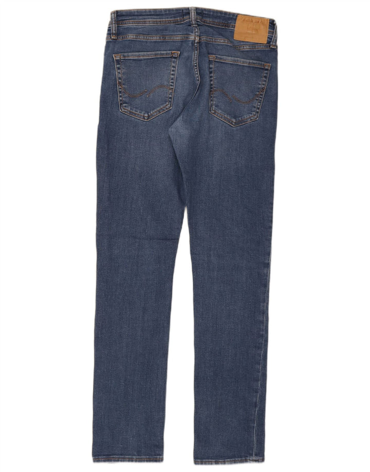 Jack & Jones Herre GLENN Slim Jeans W31 L32 Blå Bomuld
