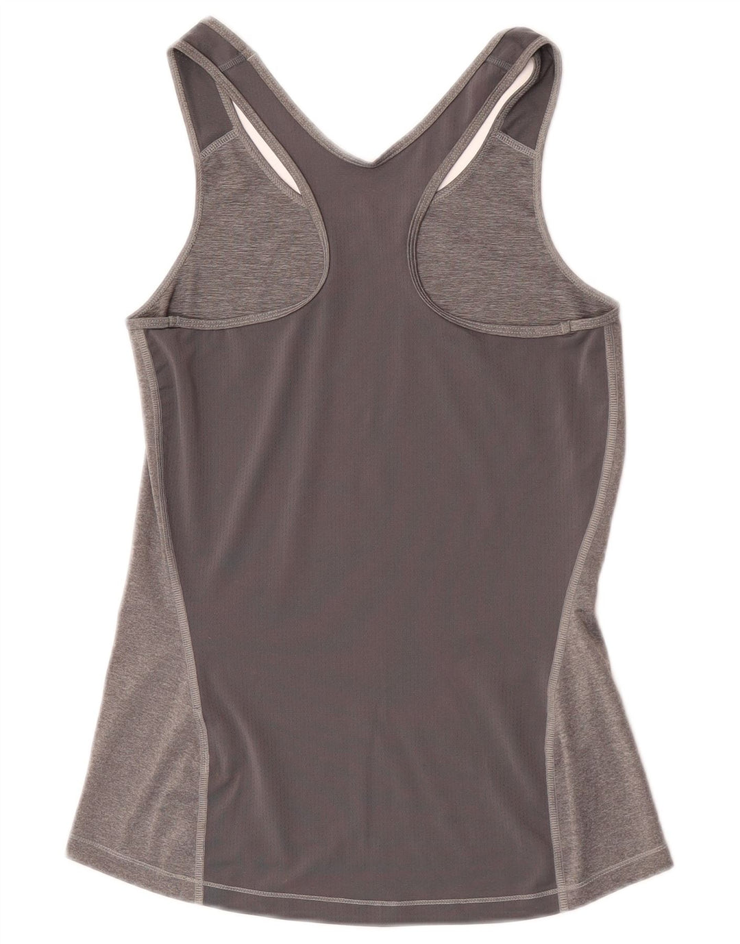 Nike Dame Dri Fit Grafisk Vest Top UK 8 Small Grey Colourblock