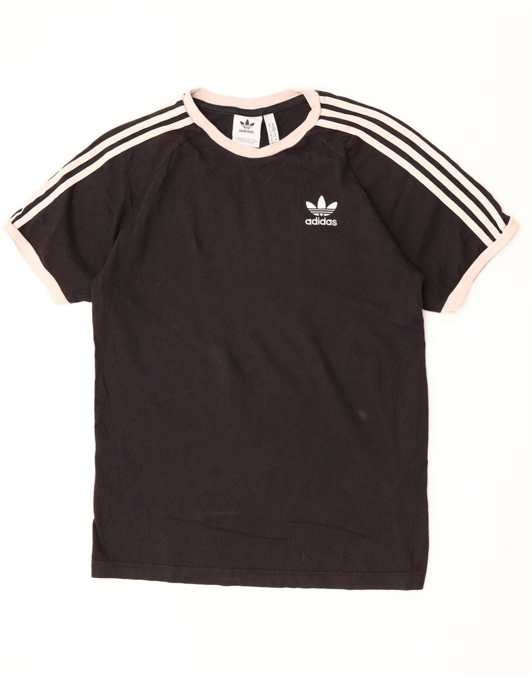 Adidas Herre T-Shirt Top Medium Sort Bomuld