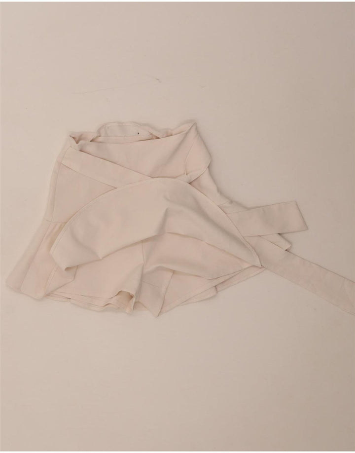 Zara Dame Skort XS W24 Hvid Polyester
