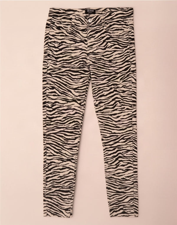 Zara Dame Trafaluc Skinny Jeans EU 40 Medium W30 L27 sort dyreprint