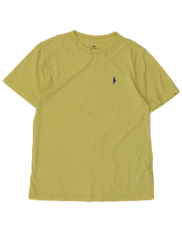 Polo Ralph Lauren Drenge T-Shirt Top 10-11 år Medium Gul Bomuld