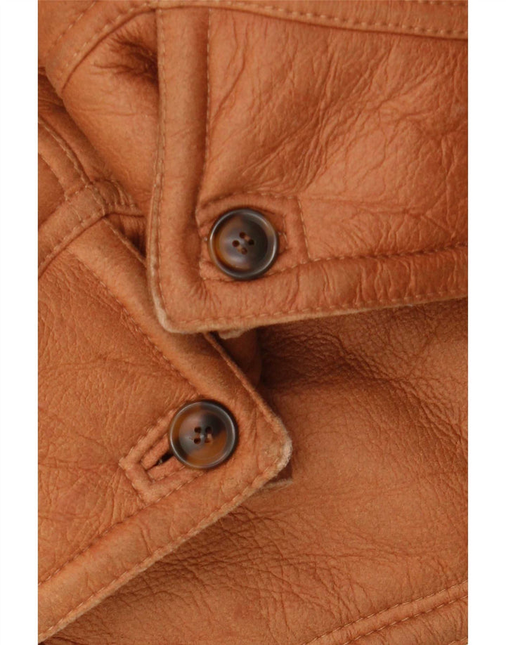 Vintage Herre Shearling Jacket IT 54 2XL Brun