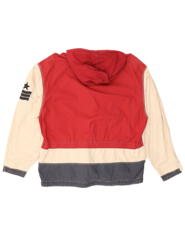 Ocean Star Herre Windbreaker Jacket IT 46 Small White Colourblock Synthetic