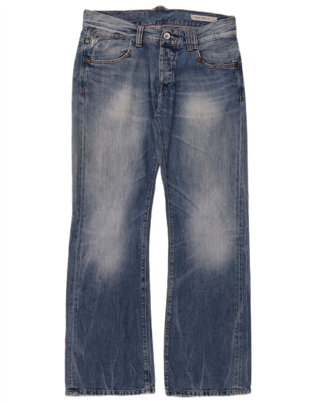 TOMMY HILFIGER Herre Rogar Bootcut Jeans W34 L32 Blå